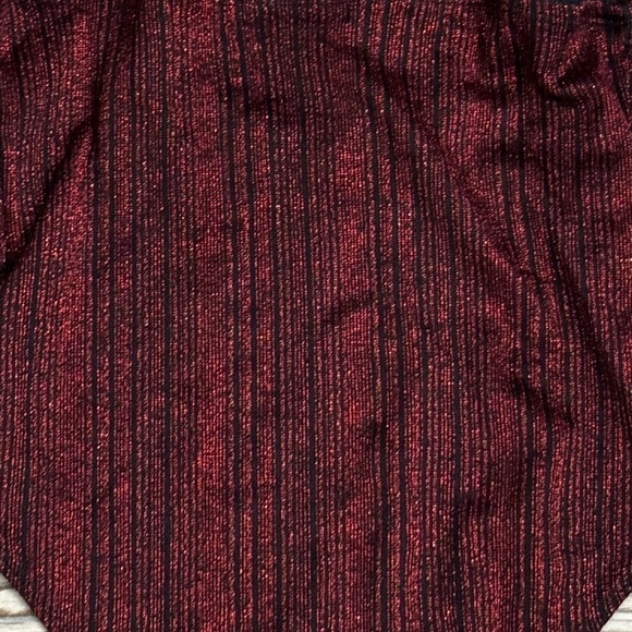 And Now This Metallic Sleeveless Bodysuit black/deep red size XS - Picture 6 of 11